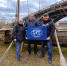 В центре Денис Рогозин - создатель струга "Такмак". Фото: Красноярское краевое отделение РГО - Русское географическое общество