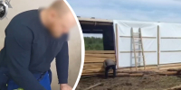 В Красноярском крае предприниматель на грант в 8 млн построил сарай для коровы вместо фермы. Фото и видео: прокуратура по Красноярскому краю - Седьмой канал