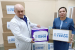 «Единая Россия» привезла в Красноярский краевой госпиталь для ветеранов войн помощь в рамках акции «Тепло для героя»