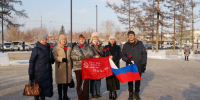 В Красноярске в день защитника Отечества сотрудники Росприроднадзора приняли участие в церемонии Возвращения Вечного огня - Росприроднадзор