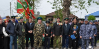 Ужурские росгвардейцы приняли участие в торжественном мероприятии, посвященном памяти героев-пограничников - Росгвардия