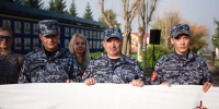 Ужурские росгвардейцы присоединились к патриотической акции «Поем гимн Российской Федерации» - Росгвардия