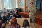 Офицер зеленогорской воинской части Росгвардии провел Урок безопасности в День солидарности в борьбе в терроризмом