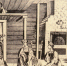 Русские святочные гадания на курах. Рисунок с лубка. 1858г. - Краевой краеведческий музей