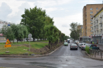 Благоустройство проспекта Красноярский рабочий у Предмостной площади выполнено на 40%